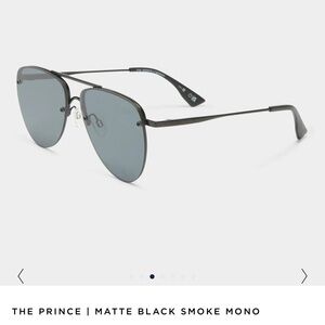 Le Specs The Prince Matte Black Aviator Sunglasses